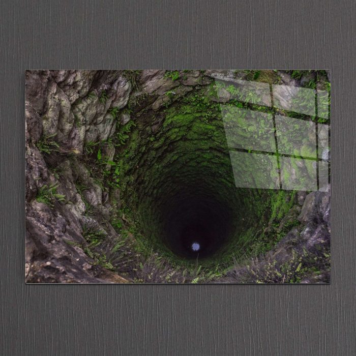 Bourneo Dekoratif Yatay Cam Tablo Old Well