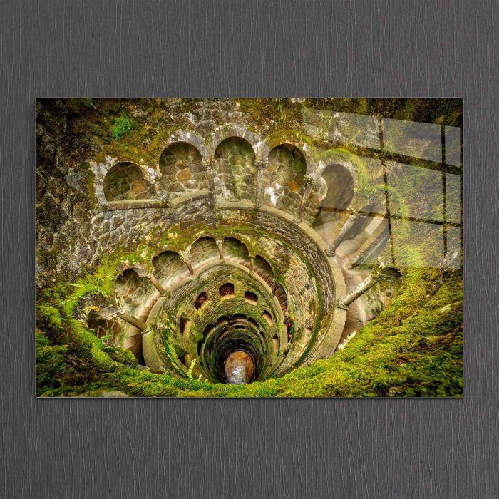 Bourneo Dekoratif Yatay Cam Tablo Historical Well