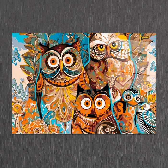 Bourneo Dekoratif Yatay Cam Tablo Pop Art