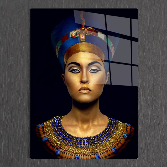 Bourneo Dekoratif Dikey Cam Tablo Ancient Egyptian Woman